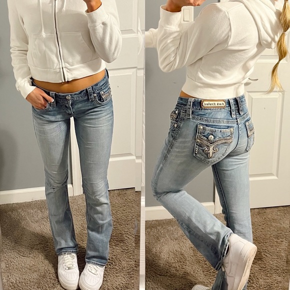Rock Revival Denim - Rock Revival Y2K Low Rise Flare Jeans